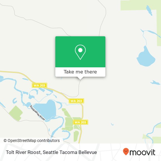 Tolt River Roost map