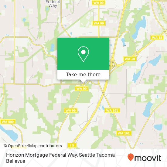 Mapa de Horizon Mortgage Federal Way