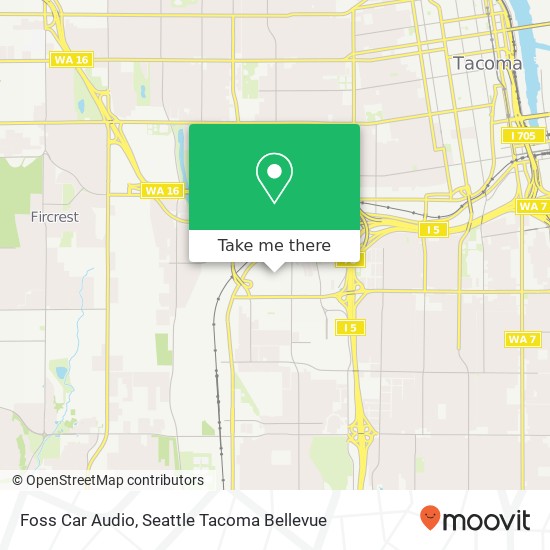 Foss Car Audio map