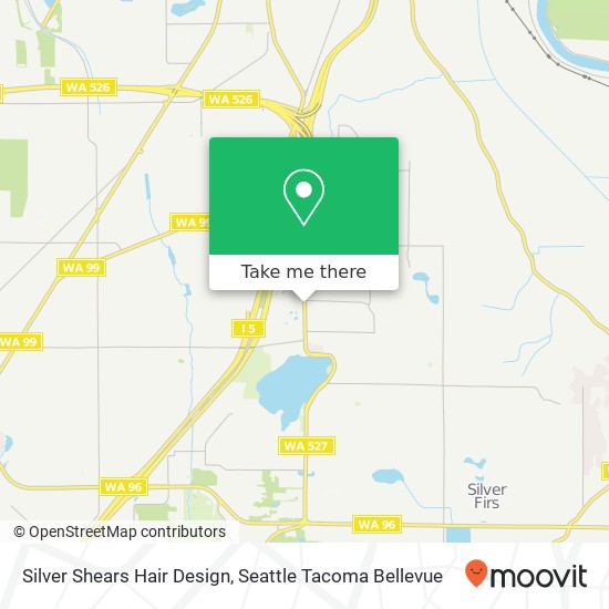 Silver Shears Hair Design map