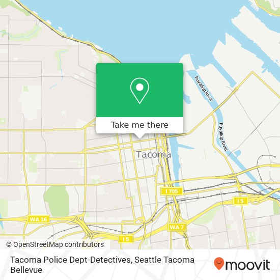 Tacoma Police Dept-Detectives map