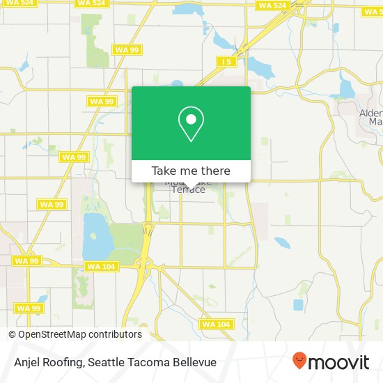 Anjel Roofing map