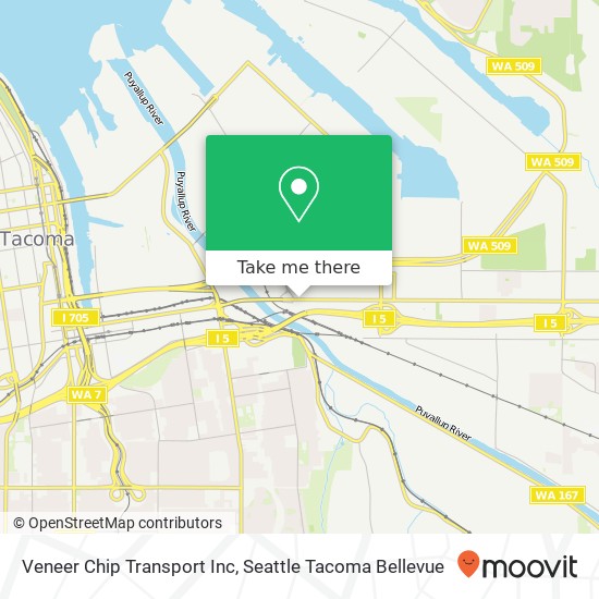 Mapa de Veneer Chip Transport Inc