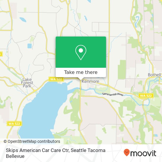 Skips American Car Care Ctr map