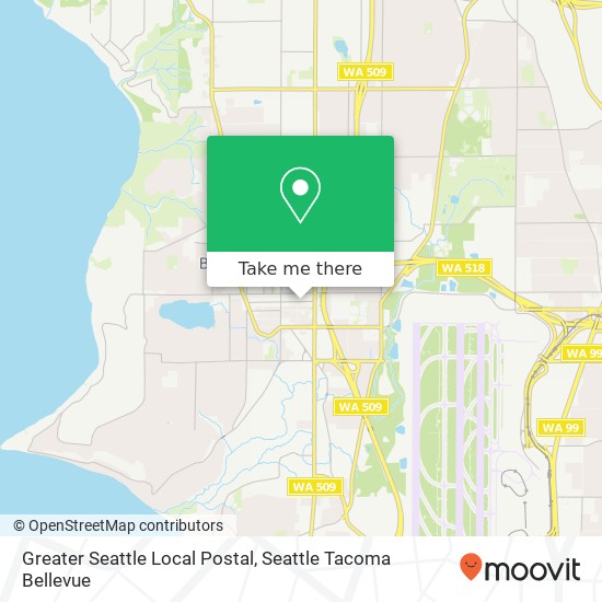 Mapa de Greater Seattle Local Postal