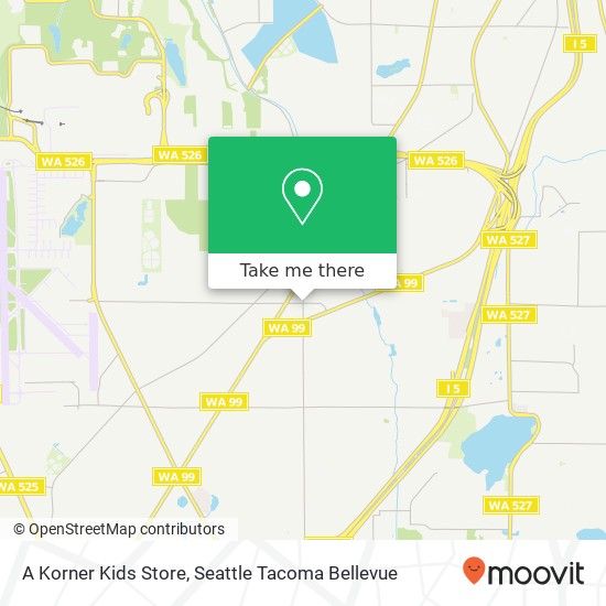 A Korner Kids Store map