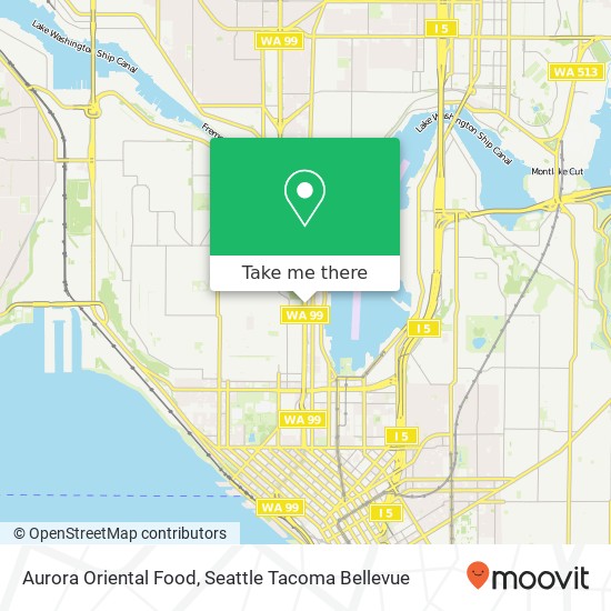 Aurora Oriental Food map