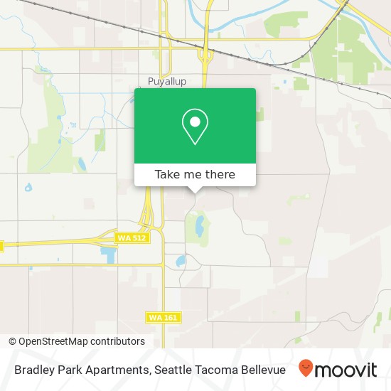 Mapa de Bradley Park Apartments