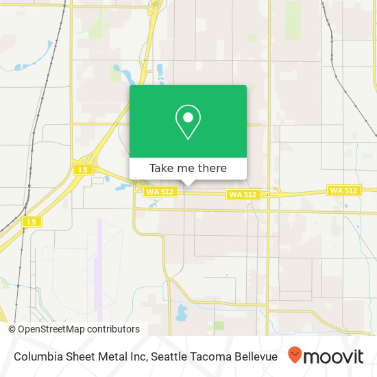 Columbia Sheet Metal Inc map