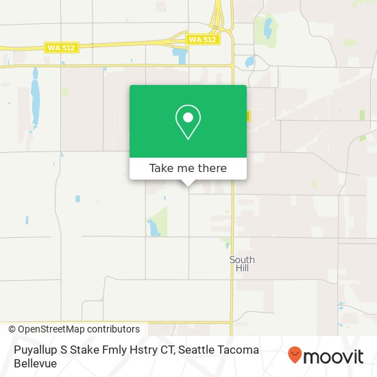 Mapa de Puyallup S Stake Fmly Hstry CT