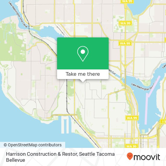 Harrison Construction & Restor map