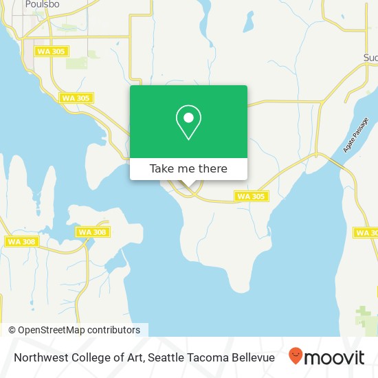 Mapa de Northwest College of Art