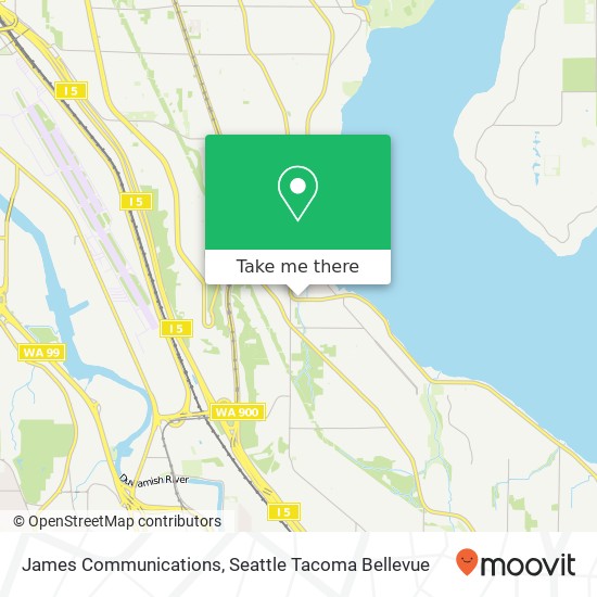 James Communications map