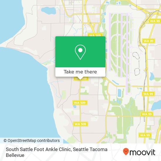 Mapa de South Sattle Foot Ankle Clinic