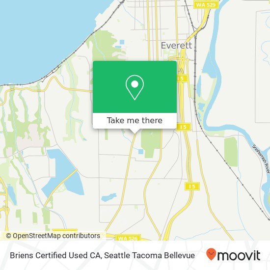 Briens Certified Used CA map