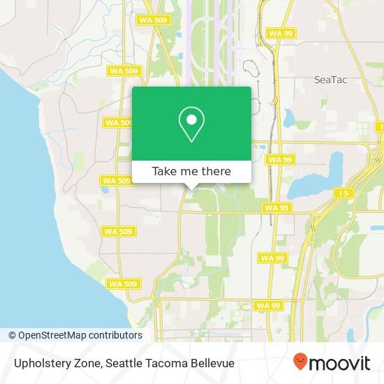 Upholstery Zone map