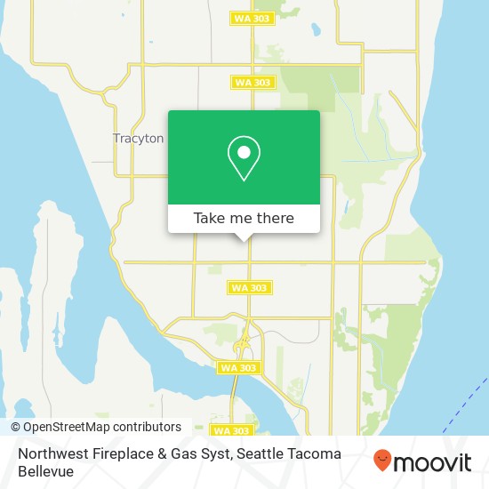 Northwest Fireplace & Gas Syst map