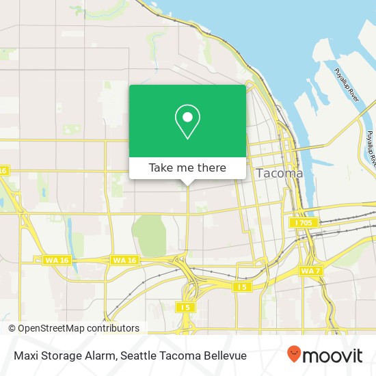 Maxi Storage Alarm map
