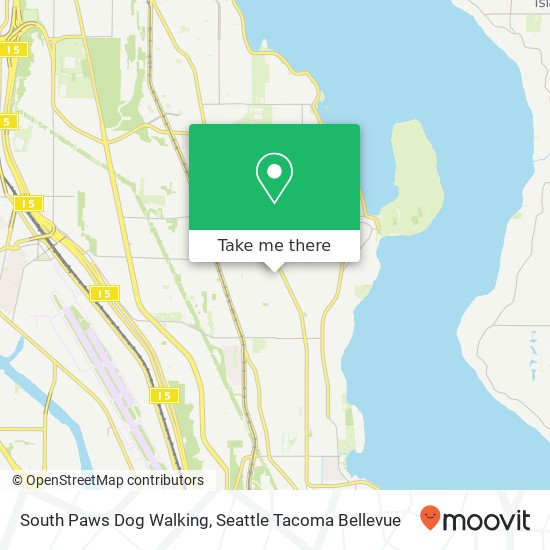 South Paws Dog Walking map