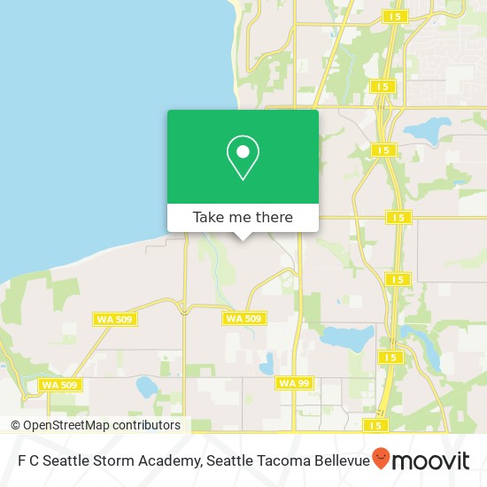 Mapa de F C Seattle Storm Academy