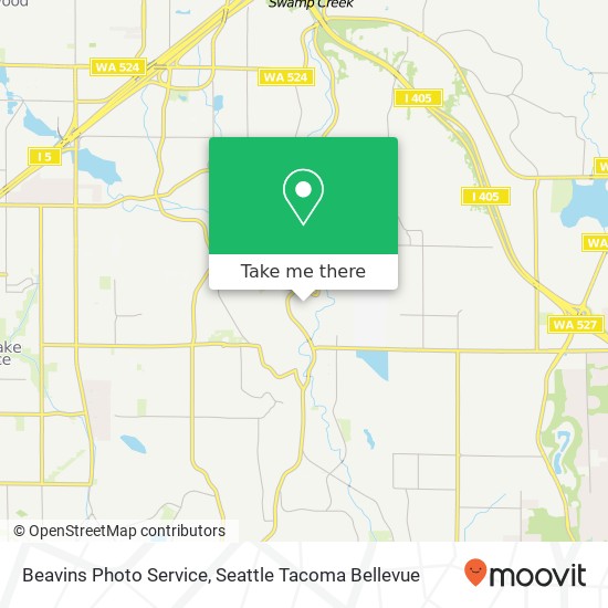 Beavins Photo Service map