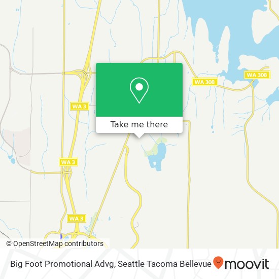 Big Foot Promotional Advg map