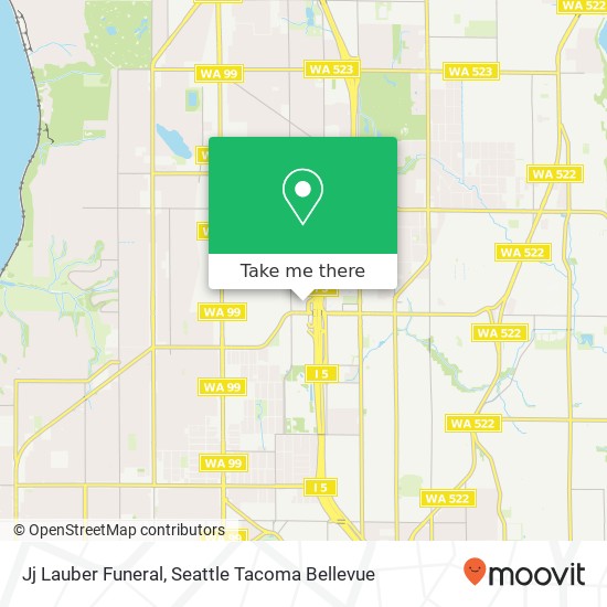 Jj Lauber Funeral map