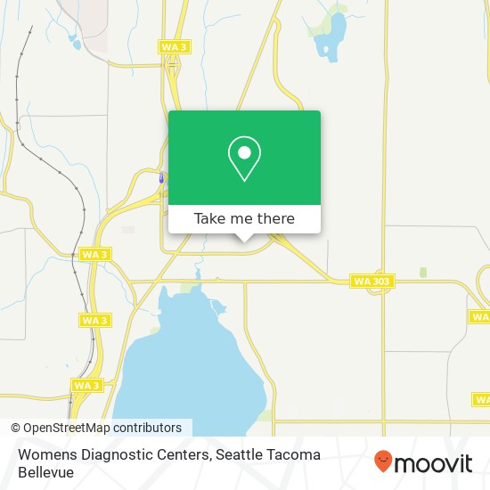 Womens Diagnostic Centers map