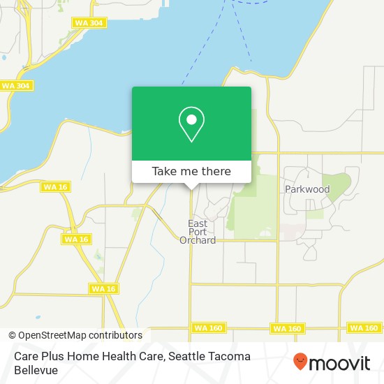 Mapa de Care Plus Home Health Care