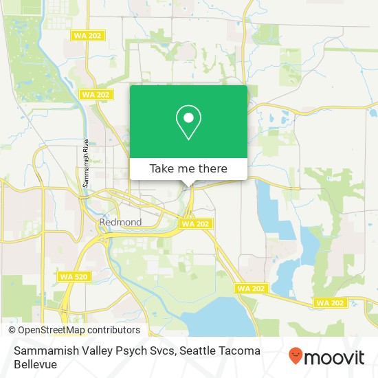 Sammamish Valley Psych Svcs map