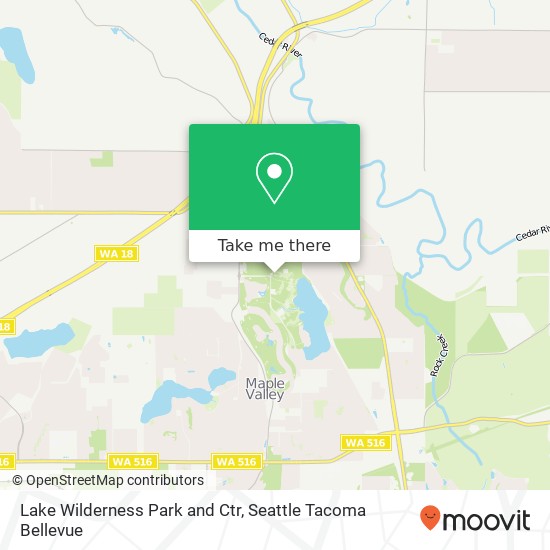 Mapa de Lake Wilderness Park and Ctr