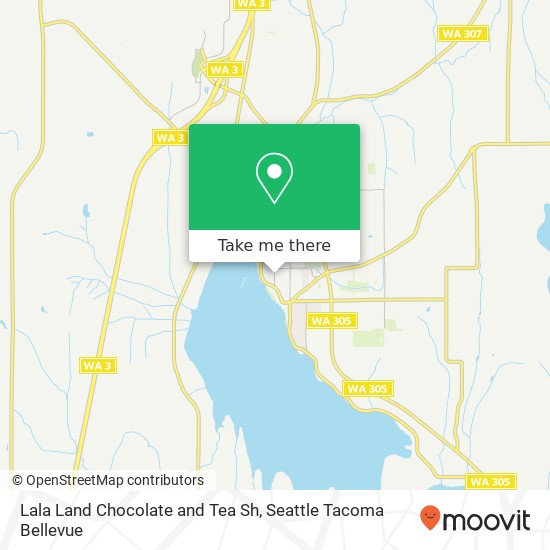 Lala Land Chocolate and Tea Sh map