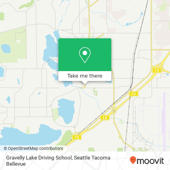 Mapa de Gravelly Lake Driving School