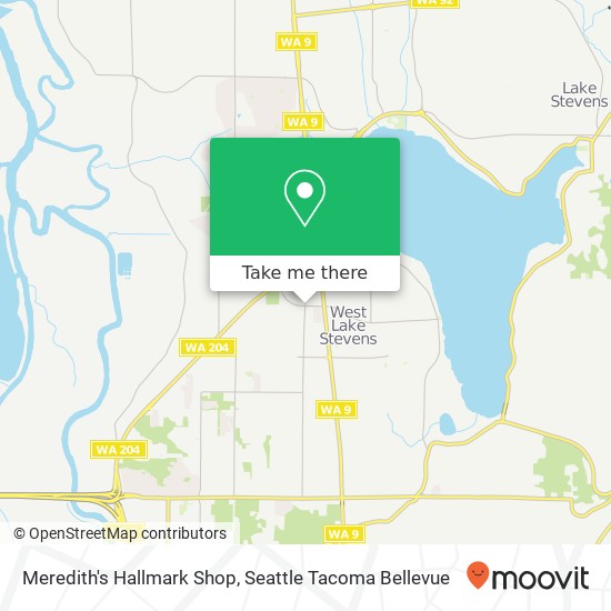 Meredith's Hallmark Shop map