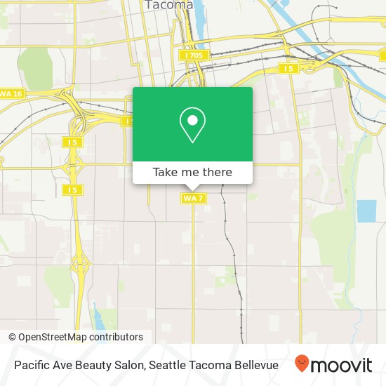 Mapa de Pacific Ave Beauty Salon