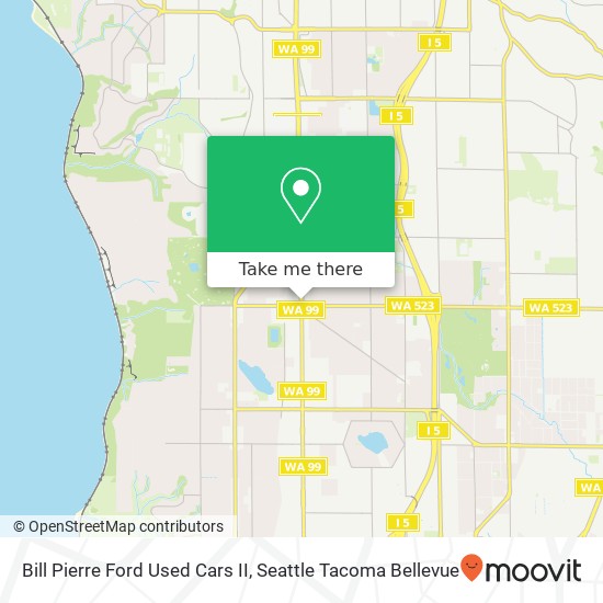 Bill Pierre Ford Used Cars II map