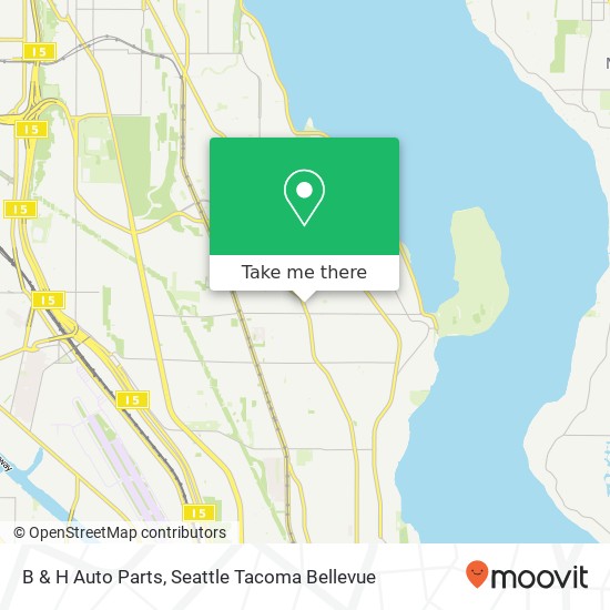 B & H Auto Parts map