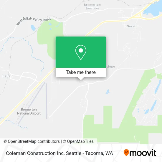 Coleman Construction Inc map