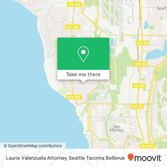 Laurie Valenzuela Attorney map