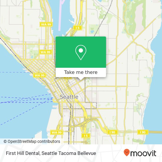 Mapa de First Hill Dental