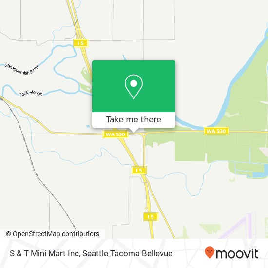 S & T Mini Mart Inc map