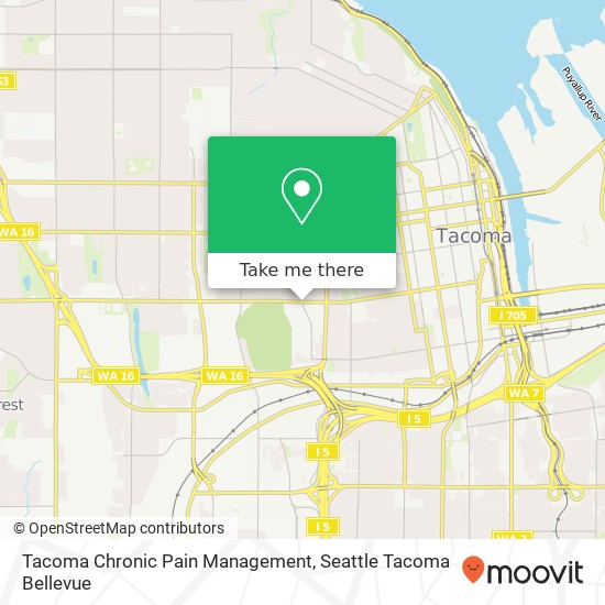 Tacoma Chronic Pain Management map