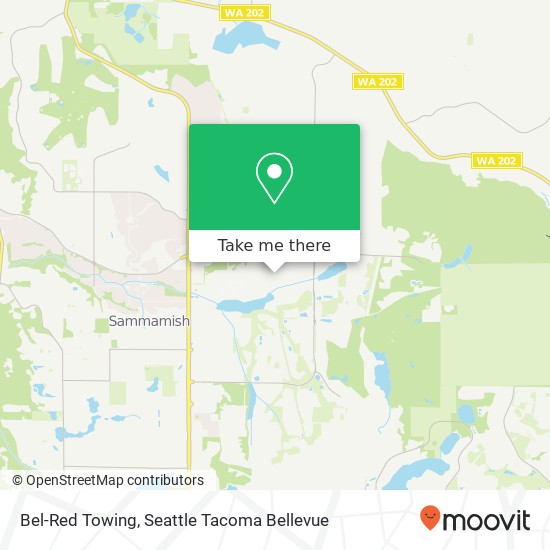 Mapa de Bel-Red Towing