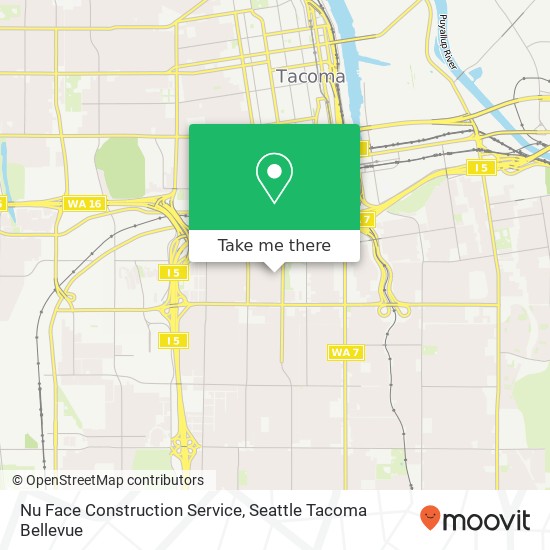 Nu Face Construction Service map
