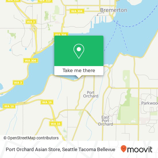 Port Orchard Asian Store map