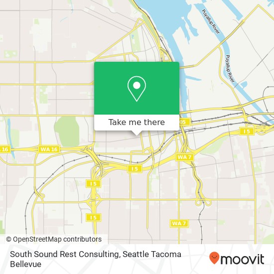 Mapa de South Sound Rest Consulting