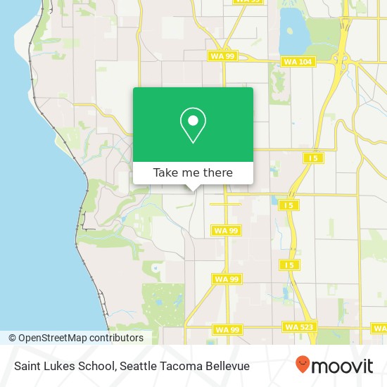 Saint Lukes School map