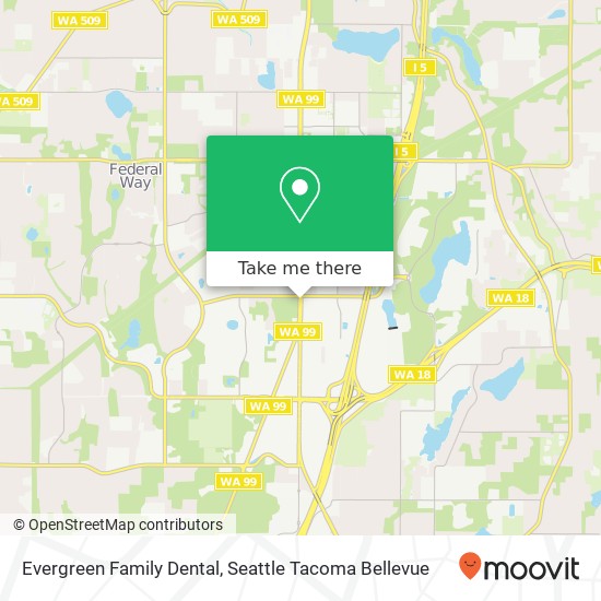 Mapa de Evergreen Family Dental