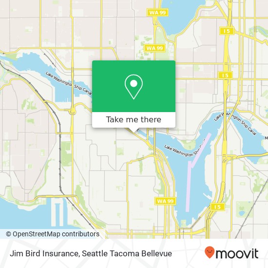 Jim Bird Insurance map