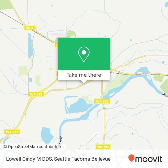Mapa de Lowell Cindy M DDS